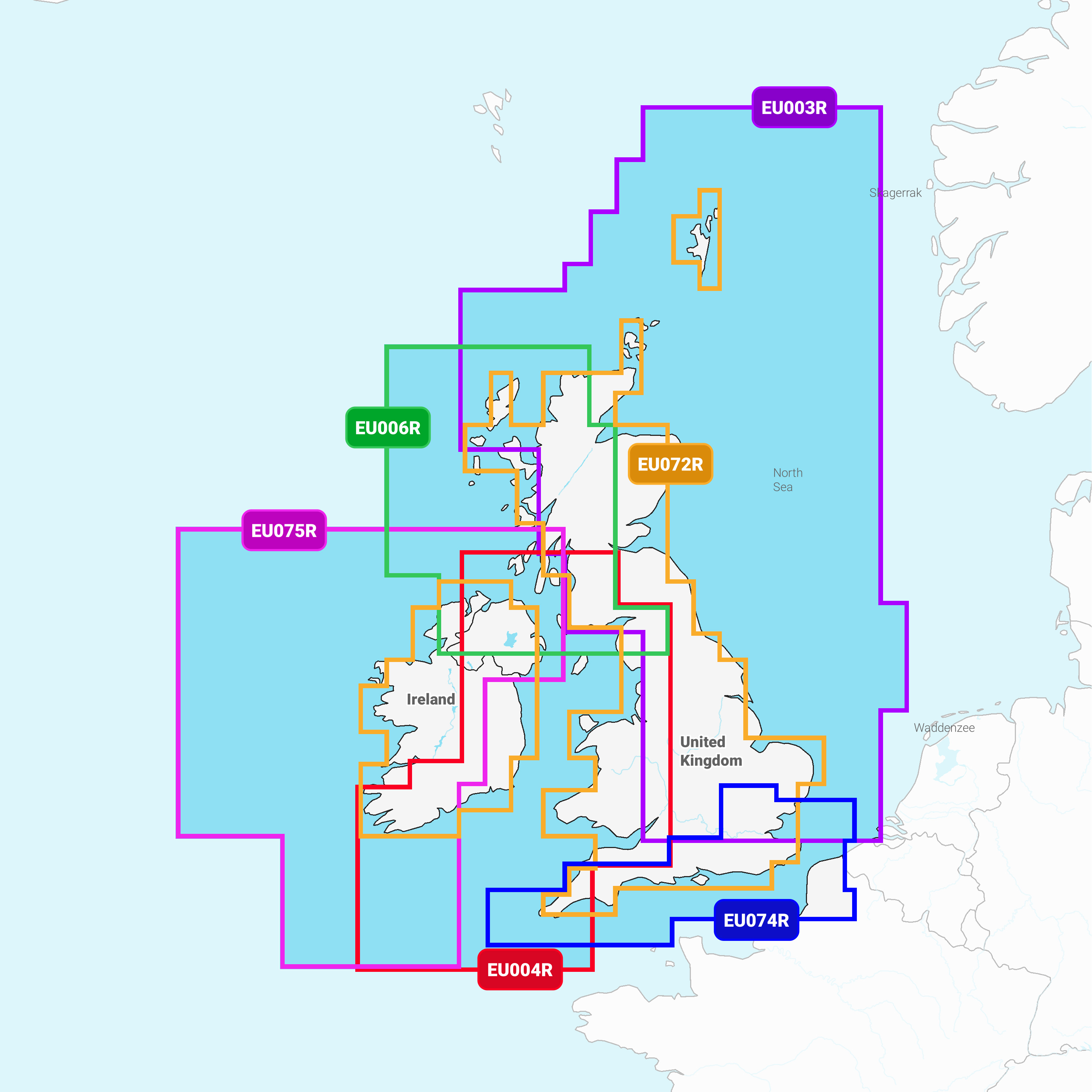 Navionics Platinum+ Regular Chart: EU072R -  UK  & Eire Lakes & Rivers main image 0